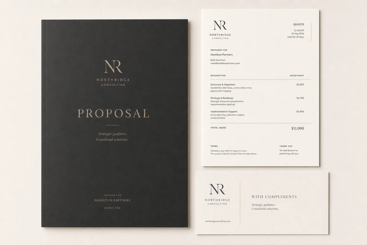 A short written plan for one business, listing what it runs on now, what changes, and the order the changes happen in